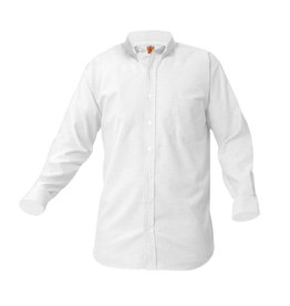 School Apparel White Long Sleeve Oxford #8140