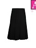 School Apparel Black Twill Box Pleat Skirt #1943BT