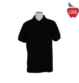 Universal Black Short Sleeve Pique Polo #U838