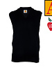 Embroidered Navy Blue Sleeveless Vest #6600-1811