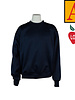 Embroidered Navy Blue Crew-neck Sweatshirt #6130