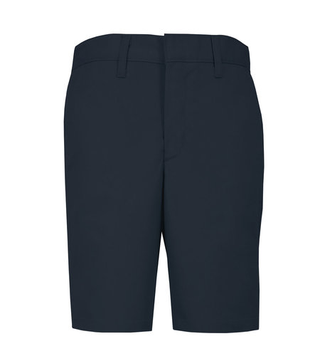 School Apparel Mens Navy Plain Front Stretch Shorts #7898