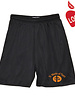 Heat Press Black Mesh Athletic Shorts #058