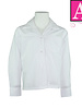 School Apparel White Long Sleeve Pointed Collar Blouse #9266