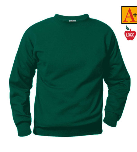 Embroidered Green P.E. Crewneck Sweatshirt #6254-1825