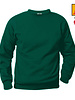 Embroidered Green P.E. Crewneck Sweatshirt #6254-1825
