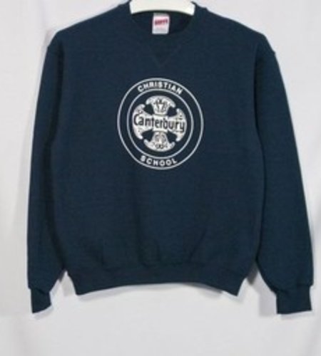 Heat Press Navy Crewneck Sweatshirt   #6254-1804