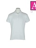 School Apparel White Short Sleeve Interlock Polo #9737-1801