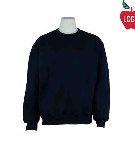 Embroidered Navy Crewneck Sweatshirt #6254-1853