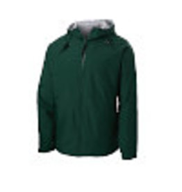 Embroidered Embroidered Green Hooded Nylon Jacket #YST56-1844-Grade K-6
