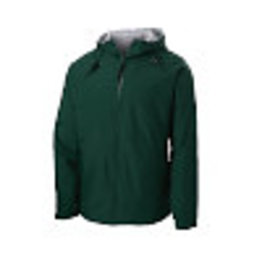 Embroidered Embroidered Green Insulated Nylon Jacket with Hood  #YST56-1844-Grade K-6