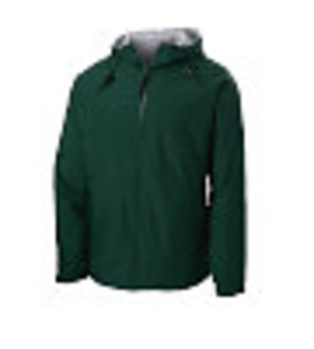 Embroidered Embroidered Green Insulated Nylon Jacket with Hood  #YST56-1844-Grade K-6