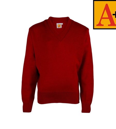 Embroidered LLipstick Red Pullover Sweater #6500-1852-Grade PK-5