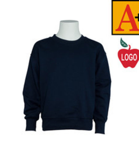 Heat Press Navy Crewneck Sweatshirt #6254-1805-Grade K-4