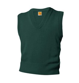 Embroidered Green Sleeveless Sweater Vest #6600-1851