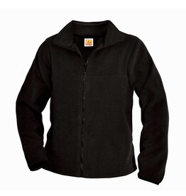 Embroidered Black Full Zip Fleece Jacket #6202-1810