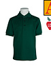 School Apparel |EM-8320|1821-EA1|SS JERSEY POLO|ILM ACADEMY|GREEN|