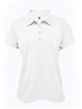 School Apparel |EM-9739|1844-EA1|GIRLS SS DRI FIT POLO|PINEWOOD|WHITE|