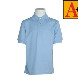 SS JERSEY POLO WITH LOGO|ENLIGHT|LT BLUE|