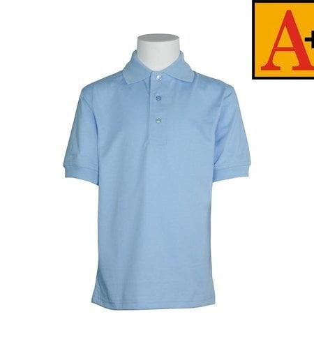 |EM-8320|1822-EA1|SS JERSEY POLO WITH LOGO|ENLIGHT|LT BLUE|