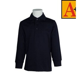 |LS JERSEY POLO WITH LOGO|ENLIGHT|NAVY|