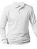 School Apparel |EM-8326|1822-EA1|LS JERSEY POLO WITH LOGO|ENLIGHT|WHITE|