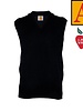 School Apparel Embroidered 6600 Navy Sweater Vest With Logo (OPTIONAL)