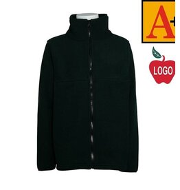 Embroidered 6202 Green Full Zip Fleece Jacket With Logo (OPTIONAL)