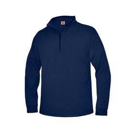 |EM-6295|1859-EA1|1/4 ZIP CREW SWEAT|PEACE TERRACE|NAVY|