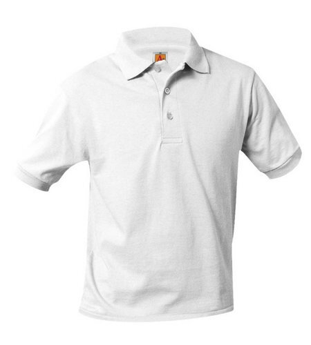 Embroidered 8320 White SS Polo Shirt With Logo