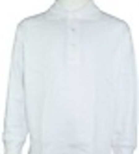 Embroidered 8326 White LS Polo Shirt With Logo