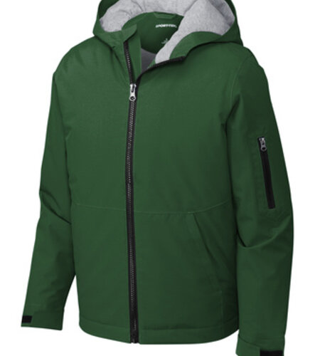 School Apparel Embroidered Sport Tek Insulated Jacked With Logo (OUTDOOR USE ONLY)
