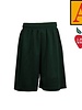 Heat Pressed 6212 Green Mesh Shorts With Logo