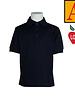 School Apparel Embroidered 8320 Dark Navy SS Jersey Polo Shirt With Logo