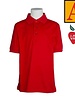 School Apparel Embroidered 8320 Red SS Polo Shirt With Logo
