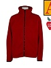 Embroidered 6202 Red Full Zip Fleece Jacket With Logo