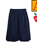 School Apparel Heat Pressed 6212 Mesh Shorts With Logo Grades 4-8