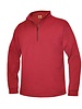 Embroidered 6295 Red 1/4 Zip Crew Sweatshirt With Logo