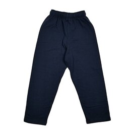 Heat Pressed 6146 Navy Hemmed Sweatpants With Logo On Leg Grades 4-8