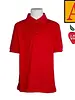 Embroidered Red Short Sleeve Jersey Polo #8320-1846-Grade TK-8