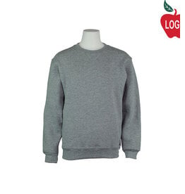 Embroidered Oxford Grey Crew Sweatshirt #6254 Grade 9-12
