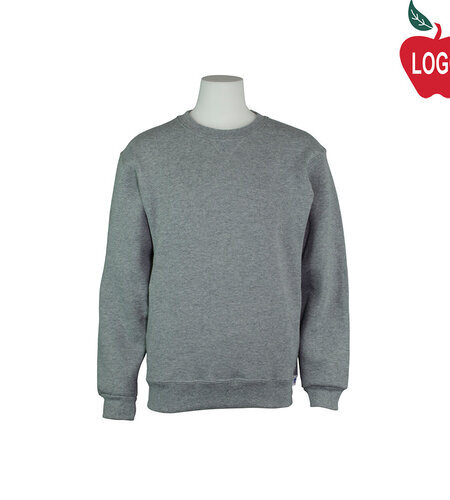 Embroidered Oxford Grey Crew Sweatshirt #6254 Grade 9-12