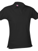 Embroidered Black Girls Fit SS Polo Shirt With Logo #9737 Grades 6-8