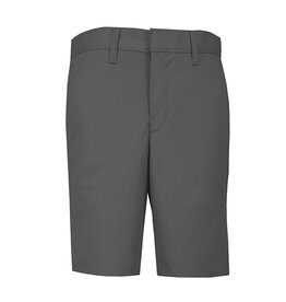 School Apparel Boys Dark Grey Plain Front Stretch Shorts #7897