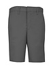 School Apparel Mens Dark Grey Plain Front Stretch Shorts #7898