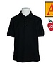 Embroidered Embroidered Black SS Polo Shirt With Logo Grades 6-8