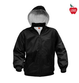 Embroidered Black Nylon Jacket #6225 Grades TK-8
