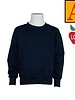 Embroidered Navy Crew Sweatshirt #6254