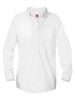 Embroidered White Long Sleeve Girls Oxford Blouse #9506