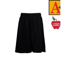 Heat Press Black Mesh Shorts #6212 Grades TK-8